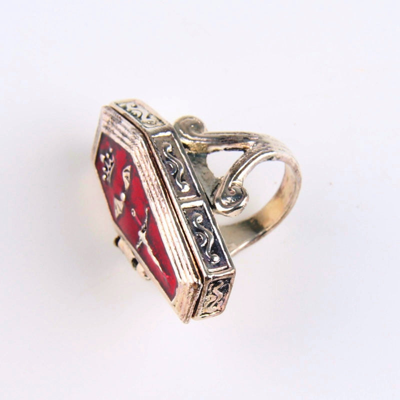 coffin shaped ring