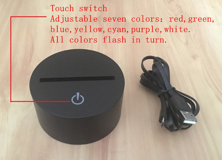 Music Note - 3D Optical Illusion LED Lamp Hologram