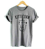 Kitticorn Kitten Unicorn Cat Women T-Shirt Kitticorn Kitten Unicorn Cat Women T-Shirt