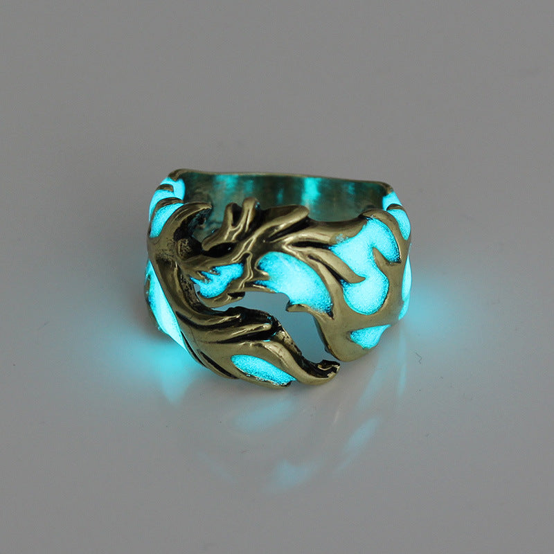 Glow In The Dark Dragon Ring