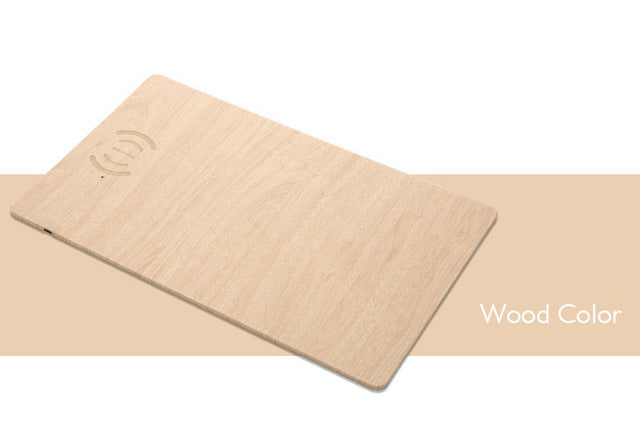 Wood Grain Wireless Charging Mousepad