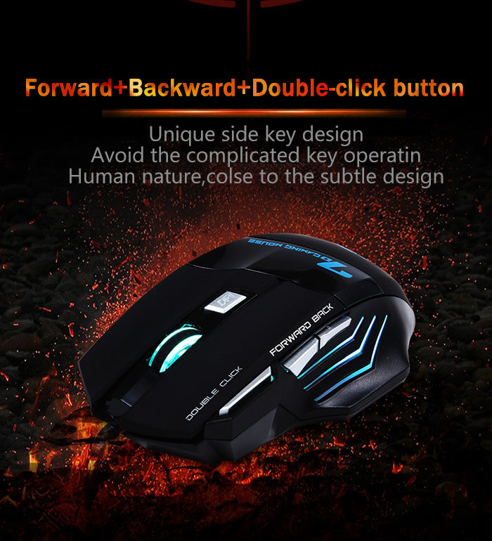 Wired Gaming Mouse 7 Button 5500 DPI Game Mouse