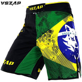 Martial Fitness Brazil Flag Brazilian Jiu Jitsu MMA BJJ Fight Shorts Brazilian Jiu-Jitsu BJJ Brazilian Jiu Jitsu MMA Shorts