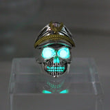 Glow In The Dark World War 2 Zombie Skull Ring skull rings for men skull ring skull rings for women