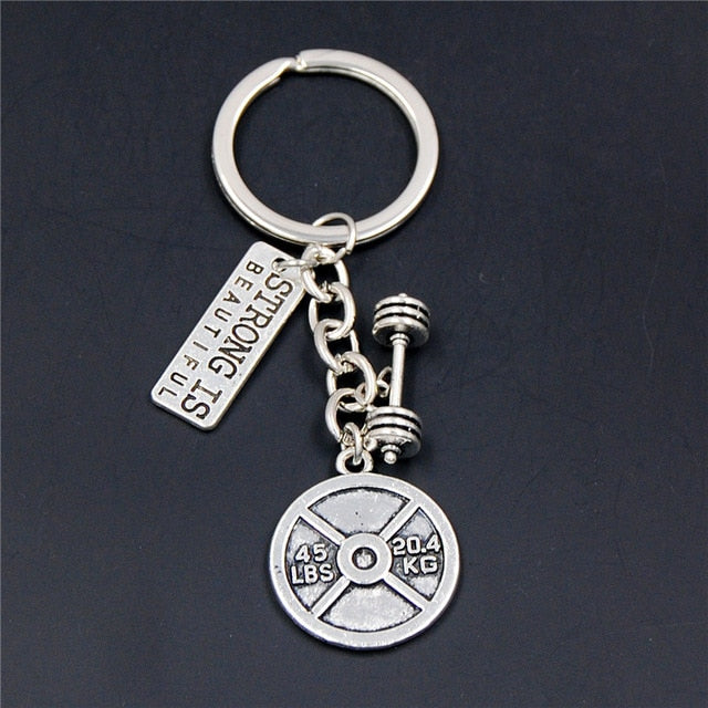 Fitness Motivation Gym Workout Keychain