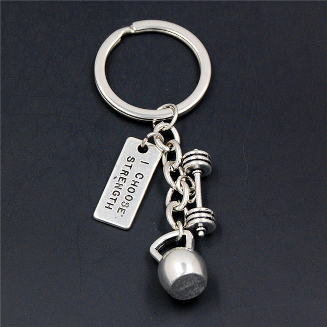 Fitness Motivation Gym Workout Keychain