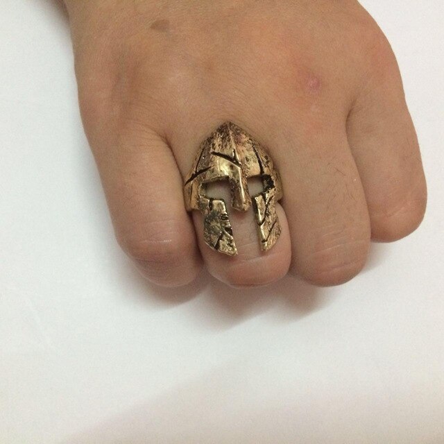 Spartan Battle Worn Helmet Ring