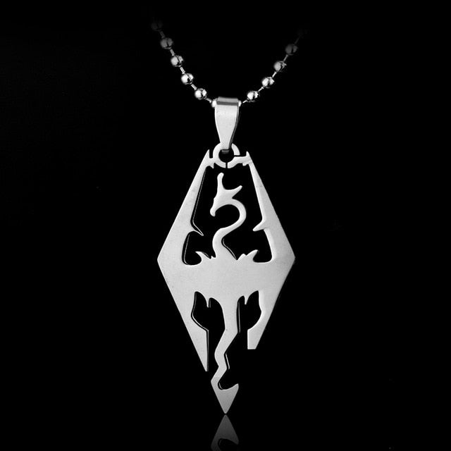 Dragon Necklace With Bead Chain