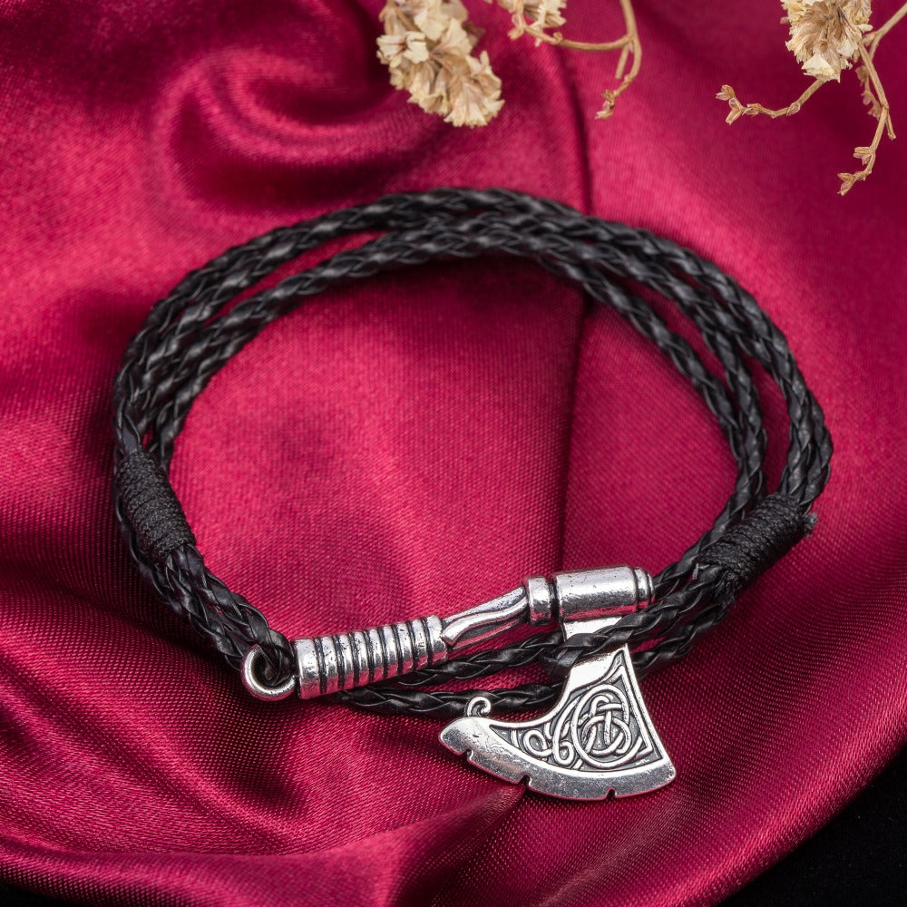RPG Axe Wrap Anchor Bracelet (Black)