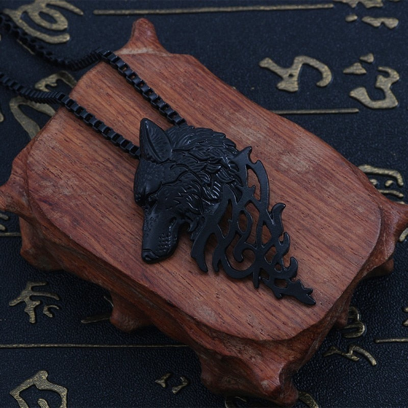 Wolf Necklace Stainless Steel