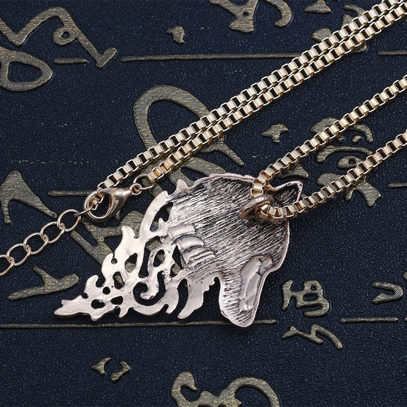 Wolf Necklace Stainless Steel