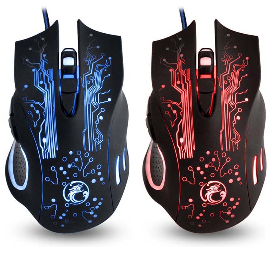 GameRaptor Tri-Color Backlight Computer Gaming Keyboard & Gaming Mouse