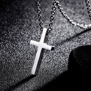 Men's Stainless Steel Large Solid Cross Necklace cross necklace mens cross necklace cross necklace for women silver cross necklace cross pendant silver cross necklace mens mens crucifix necklace cross chain necklace silver cross chain silver cross pendant mens cross pendant cross chain necklace mens stainless steel cross necklace mens cross chain silver cross necklace womens
