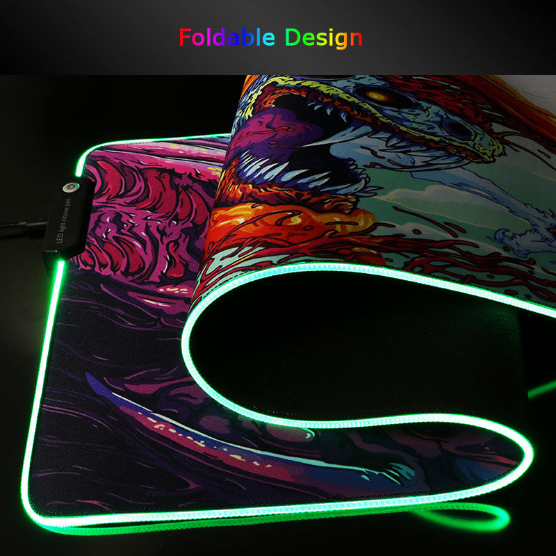 Giant Light Up LED Gaming Mouse Pad/Mouse Mat