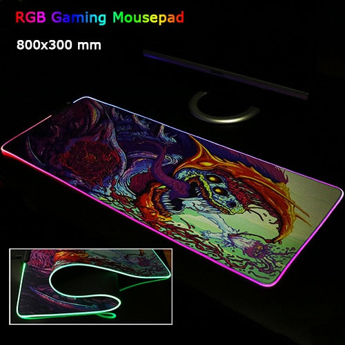 Giant Light Up LED Gaming Mouse Pad/Mouse Mat