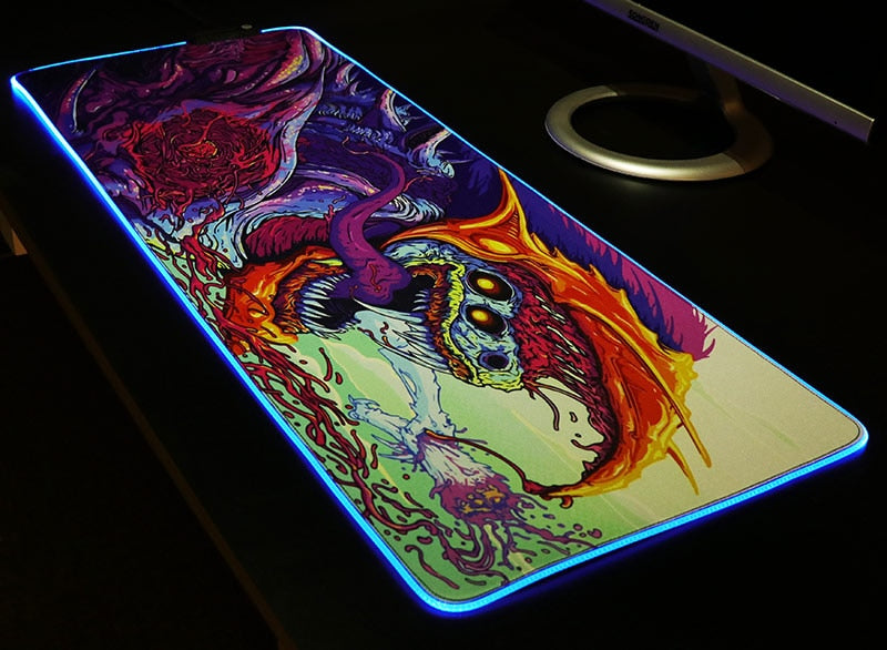 Giant Light Up LED Gaming Mouse Pad/Mouse Mat