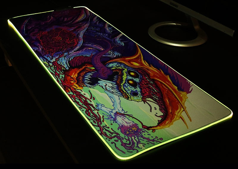 Giant Light Up LED Gaming Mouse Pad/Mouse Mat