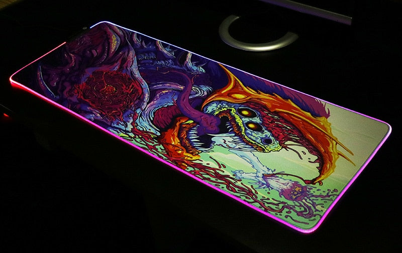 Giant Light Up LED Gaming Mouse Pad/Mouse Mat