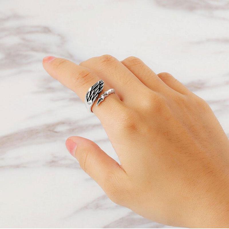 Angel Wing Sterling Silver Ring
