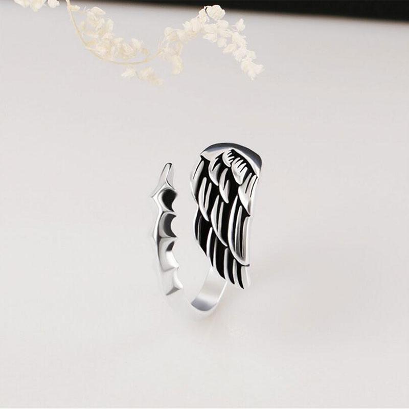 Angel Wing Sterling Silver Ring