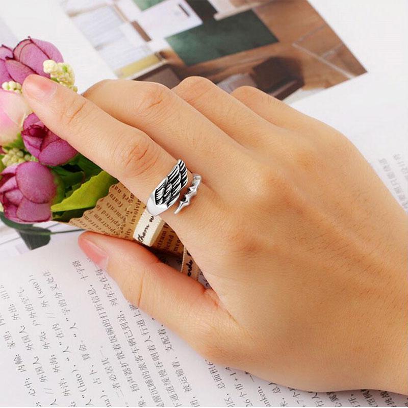 Angel Wing Sterling Silver Ring