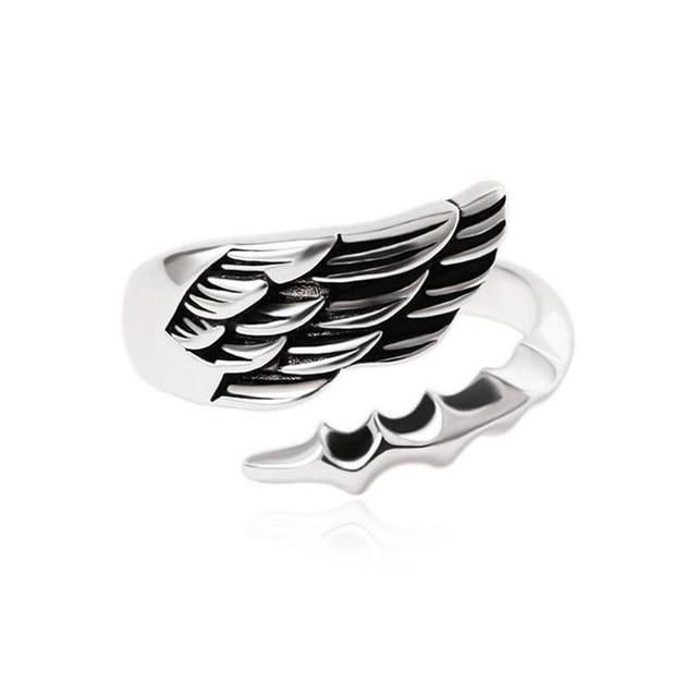 Angel Wing Sterling Silver Ring