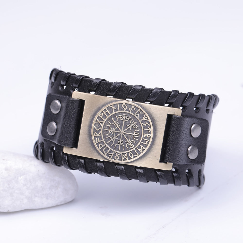 Viking Leather Strap Bracelet