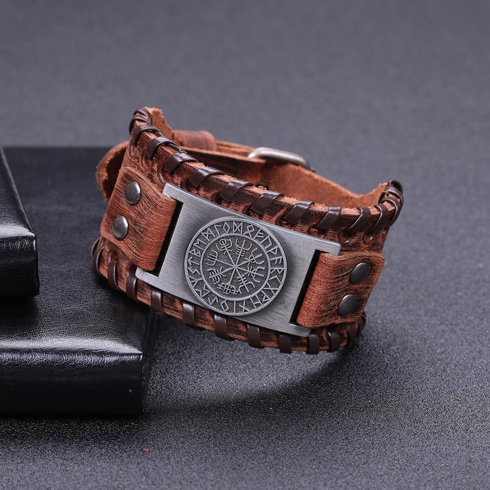 Viking Leather Strap Bracelet