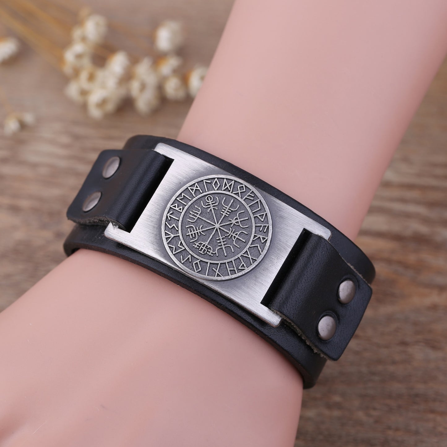 Viking Leather Strap Bracelet