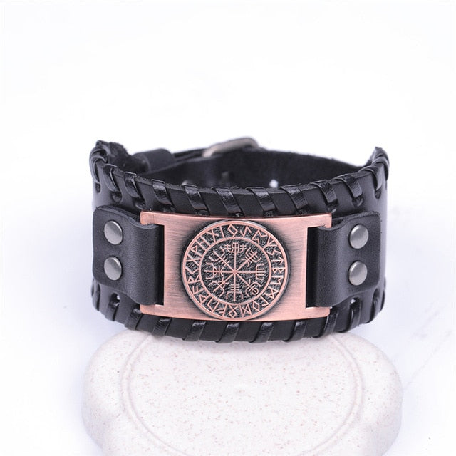 Viking Leather Strap Bracelet