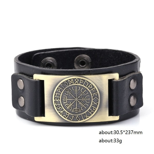Viking Leather Strap Bracelet