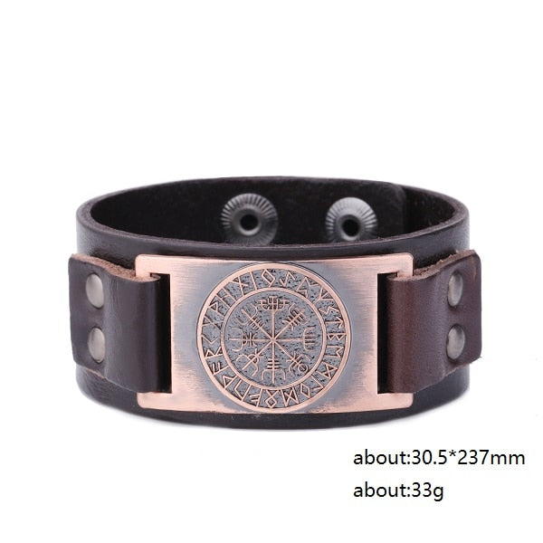 Viking Leather Strap Bracelet