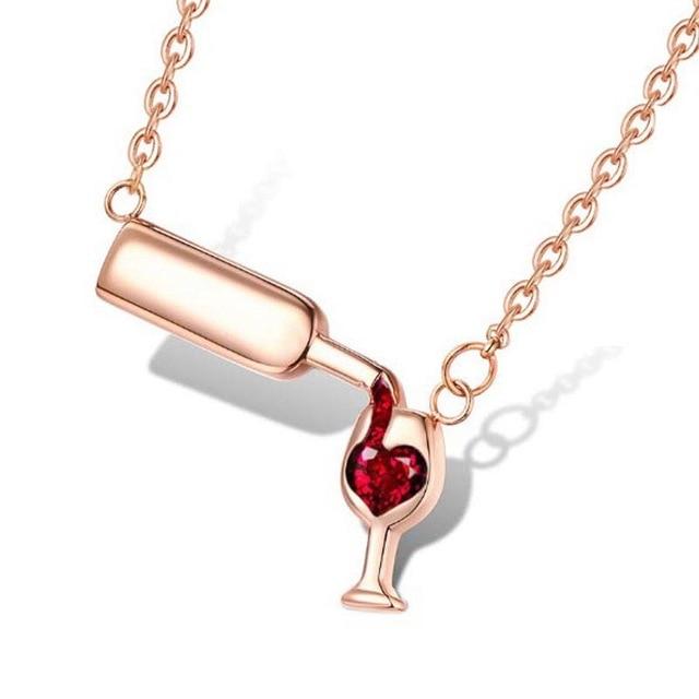 wine necklace wine glass necklace wine bottle necklace wine bottle and glass necklace wine glass necklace jewelry wine pouring necklace pouring wine necklace wine molecule necklace