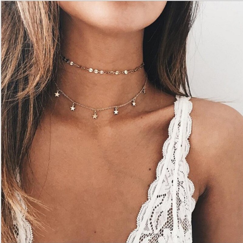 Collier Rose Gold Rose Statement Pendant Necklace