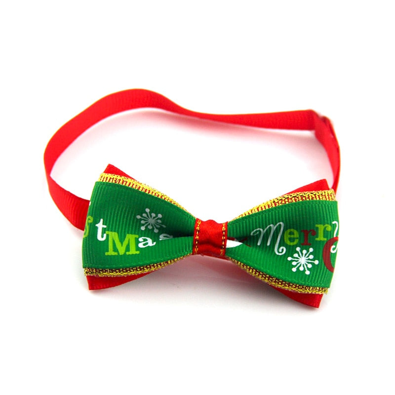 Christmas Dog Bow Tie, Christmas Cat Bow Tie, Christmas Pet Bow Tie