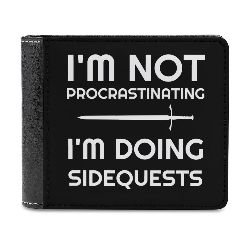 I'm Not Procrastinating I'm Doing Side Quests Fantasy RPG Video Gamer Wallet