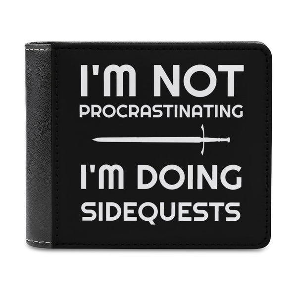 I'm Not Procrastinating I'm Doing Side Quests Fantasy RPG Video Gamer Wallet