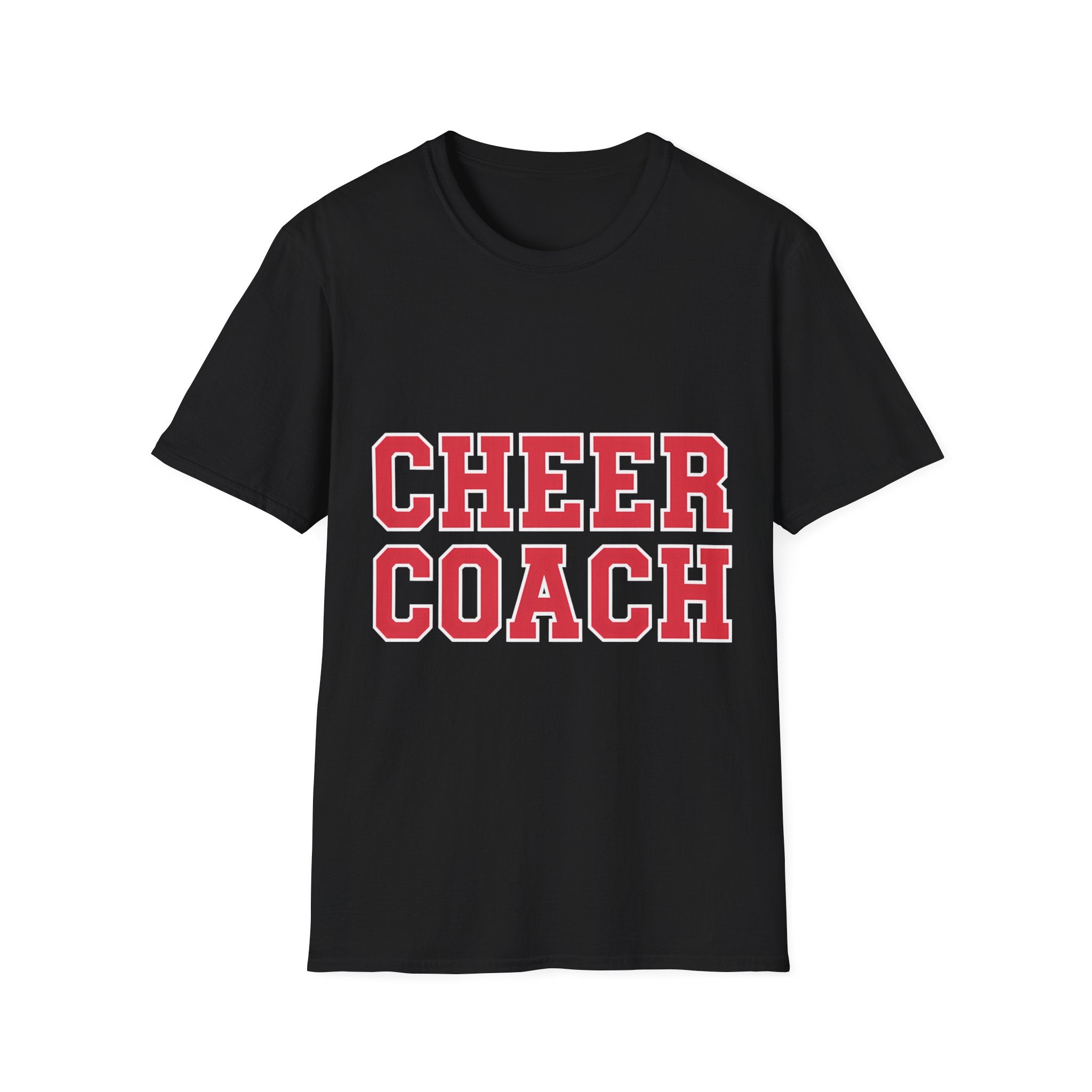 Red Cheer Coach Shirt 2 | Cheerleading Coach Gift | Unisex Cheer Coach Present T Shirt Secondary image