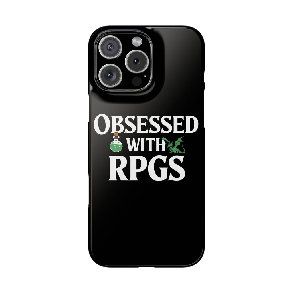 Premium Obsessed With RPGs iPhone Case | Role Playing Game Slim Phone Cases