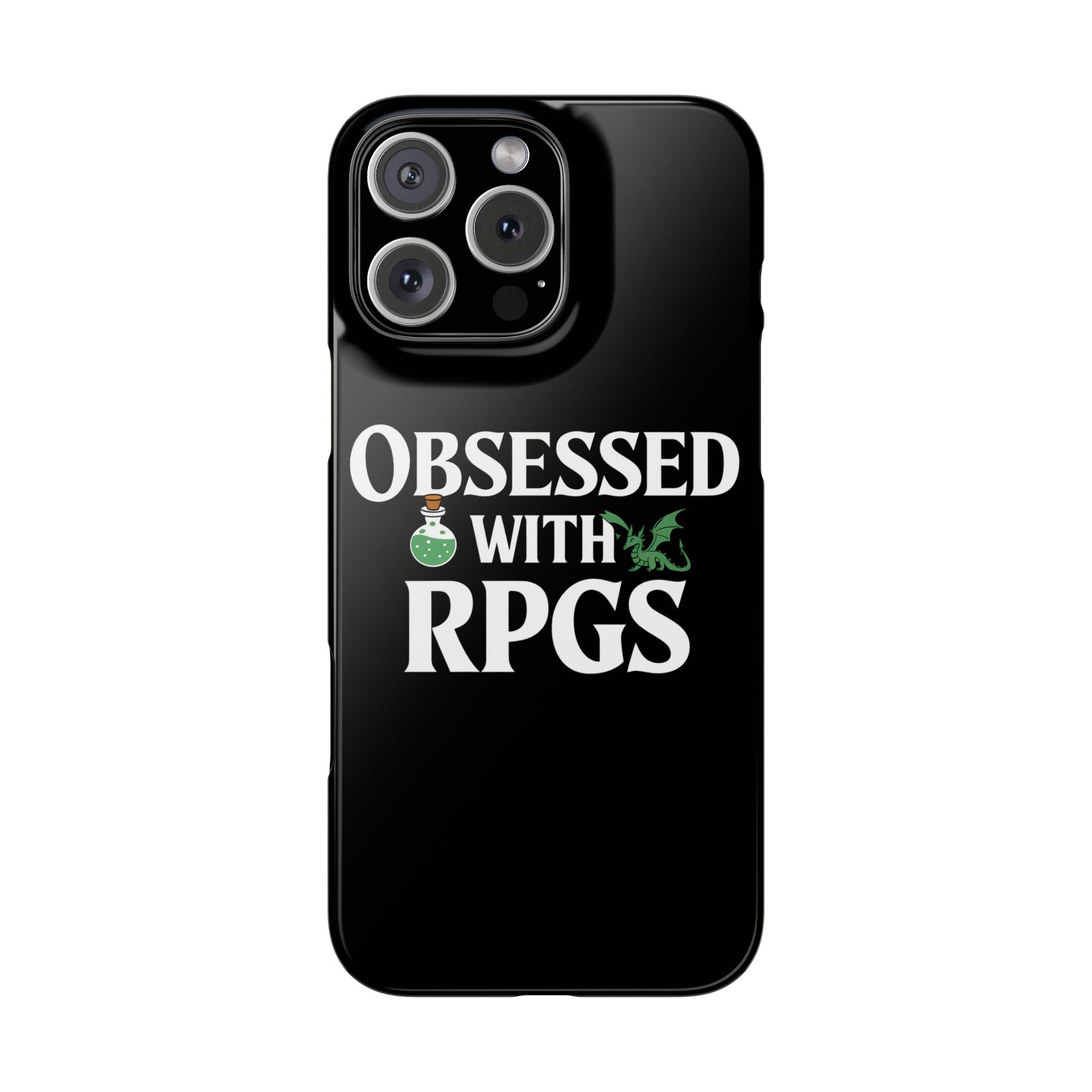 Premium Obsessed With RPGs iPhone Case | Role Playing Game Slim Phone Cases