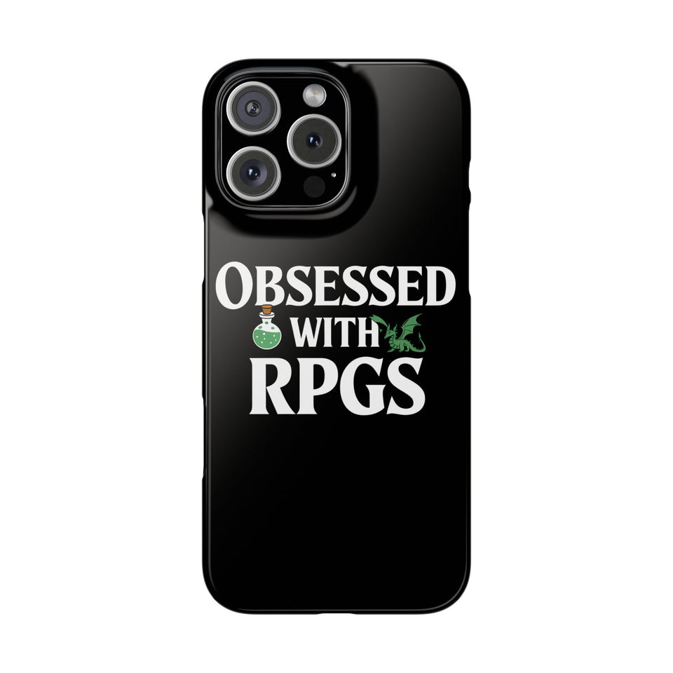 Premium Obsessed With RPGs iPhone Case | Role Playing Game Slim Phone Cases