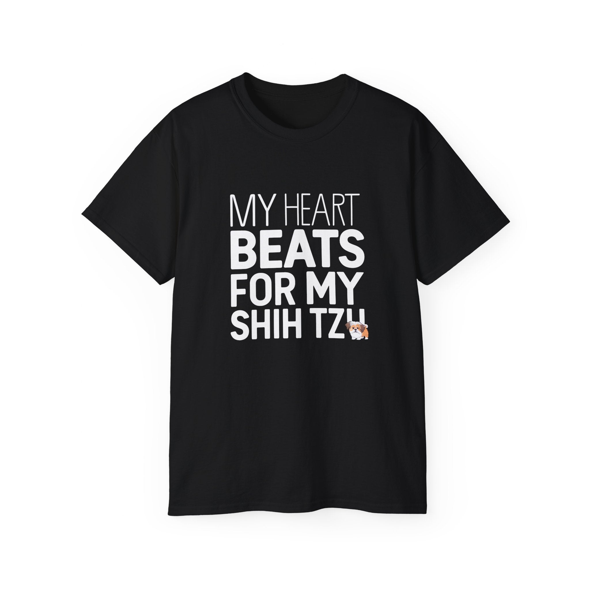 My Heart Beats For My Shih Tzu Shirt | Shih Tzu Gift | Shih Tzu Merchandise | Shih Tzu Gifts | Shih Tzu Presents Unisex T-Shirt 2 Main image