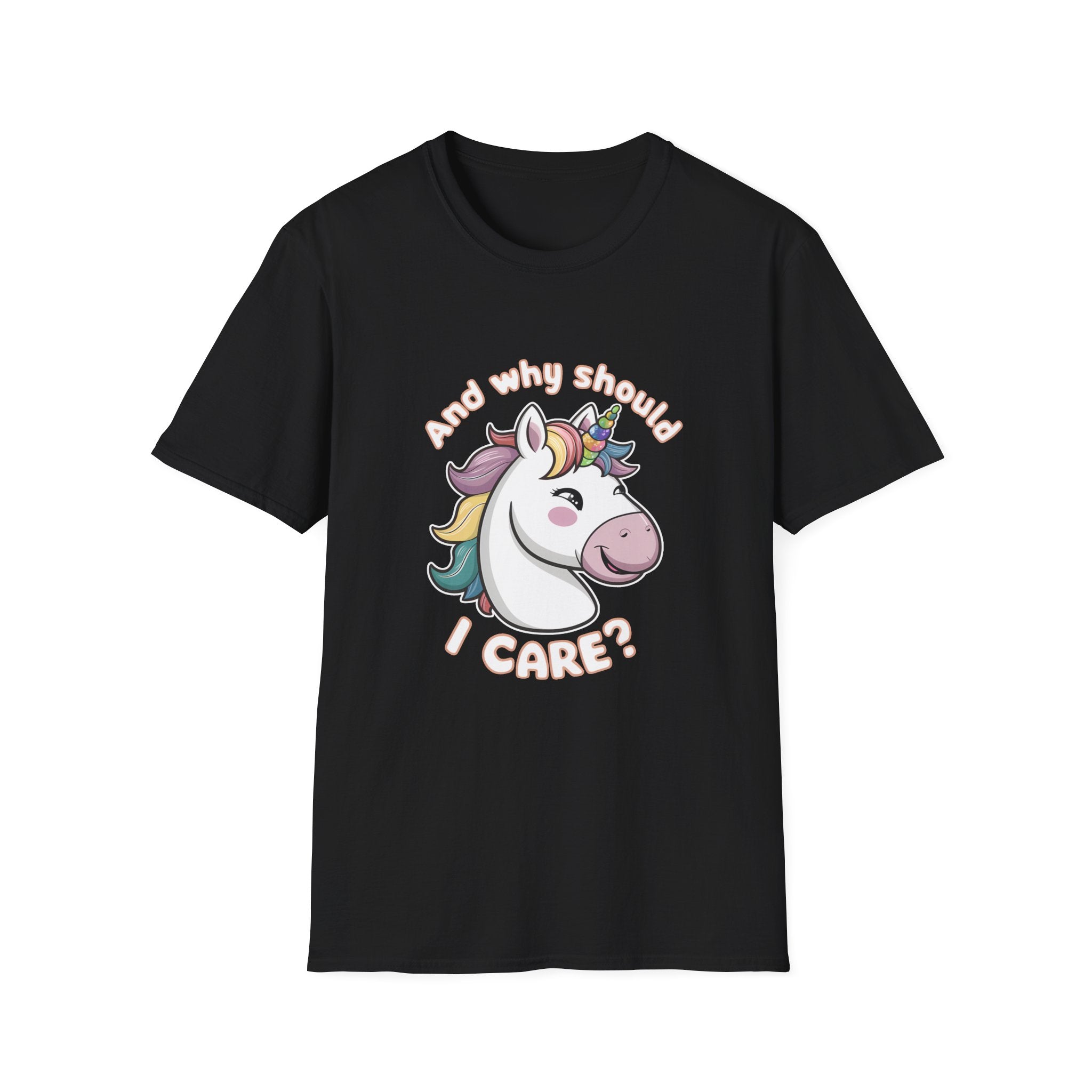 Unicorn And Why Should I Care? Shirt | Unicorn Gift | Unisex Unicorn T Shirt Main image