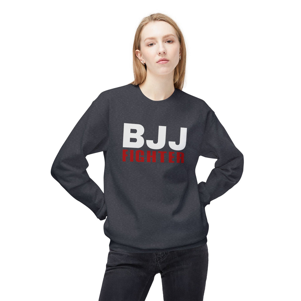 Brazilian Jiu Jitsu BJJ Fighter BJJ Unisex Midweight Softstyle Fleece Crewneck Sweatshirt