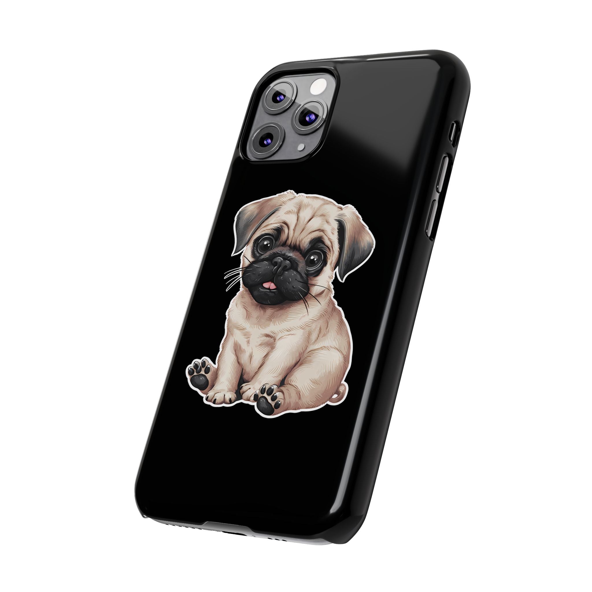 Premium Pug Puppy iPhone Case | Cute Pug Gifts Slim Phone Cases