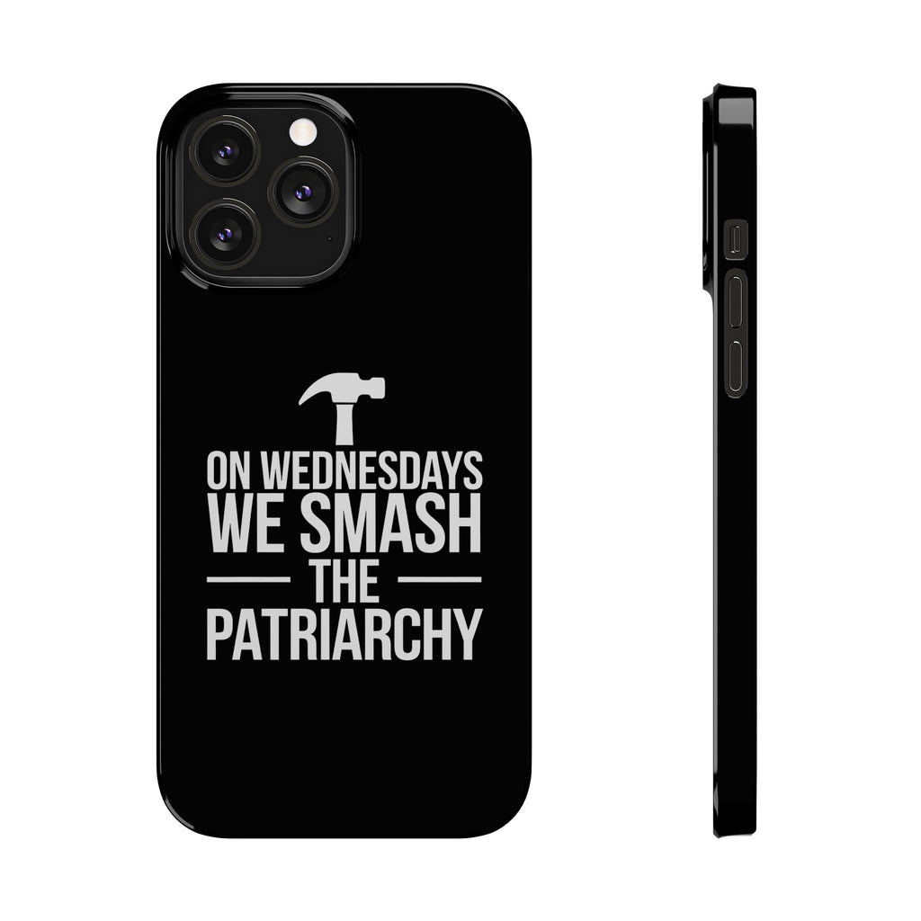 Premium On Wednesdays We Smash The Patriarchy iPhone Case | Feminist Gifts Slim Phone Cases