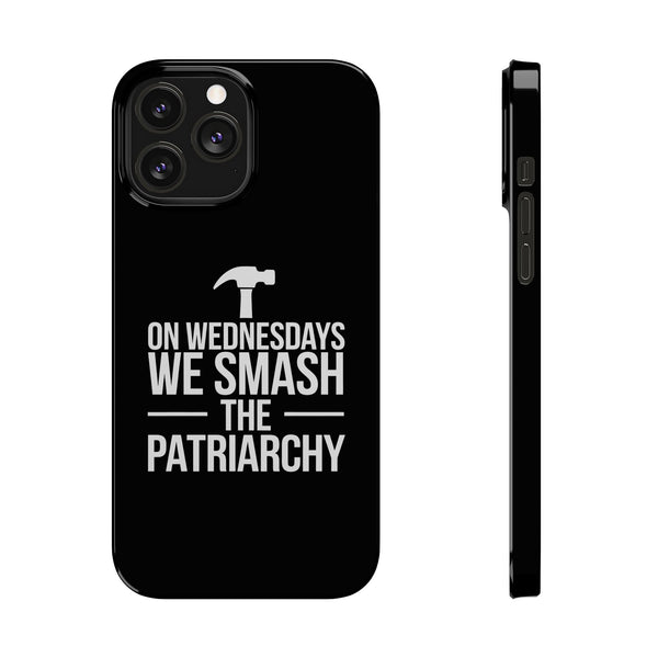Premium On Wednesdays We Smash The Patriarchy iPhone Case | Feminist Gifts Slim Phone Cases