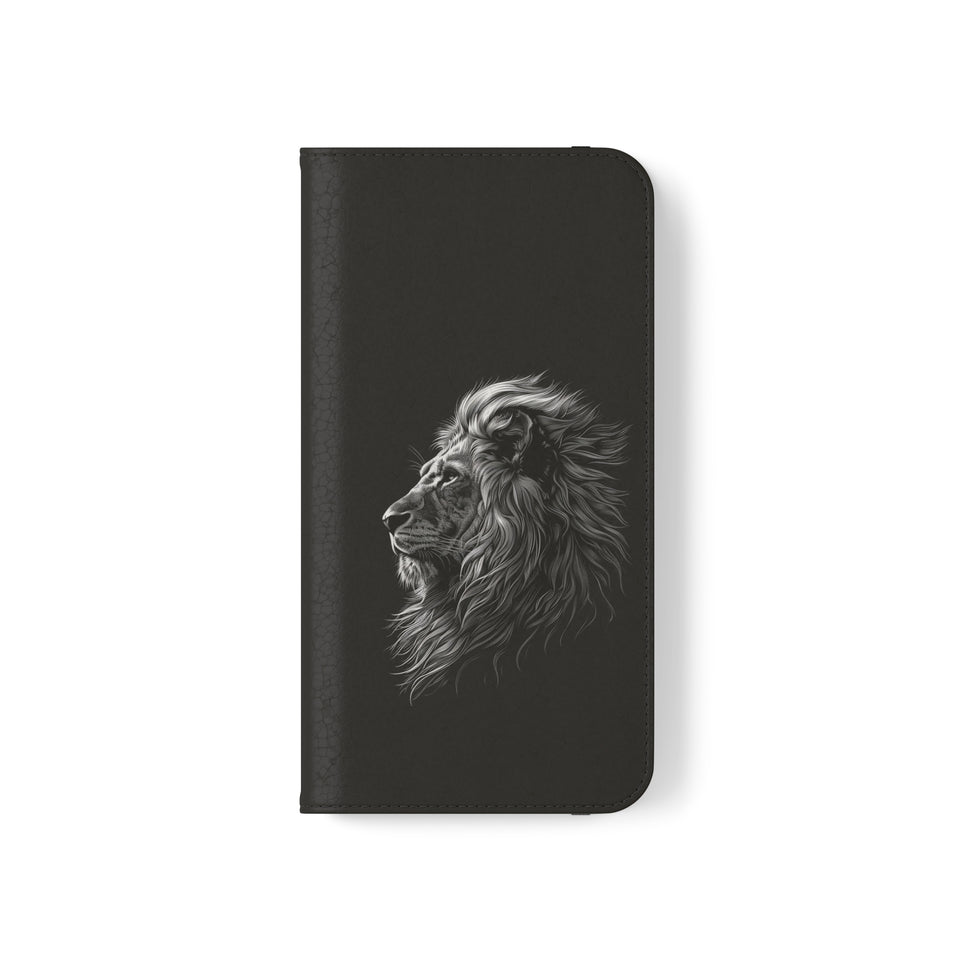Lion Phone Case | Lion Wallet Phone Case Gifts | IPhone & Samsung Galaxy Lion Flip Cases