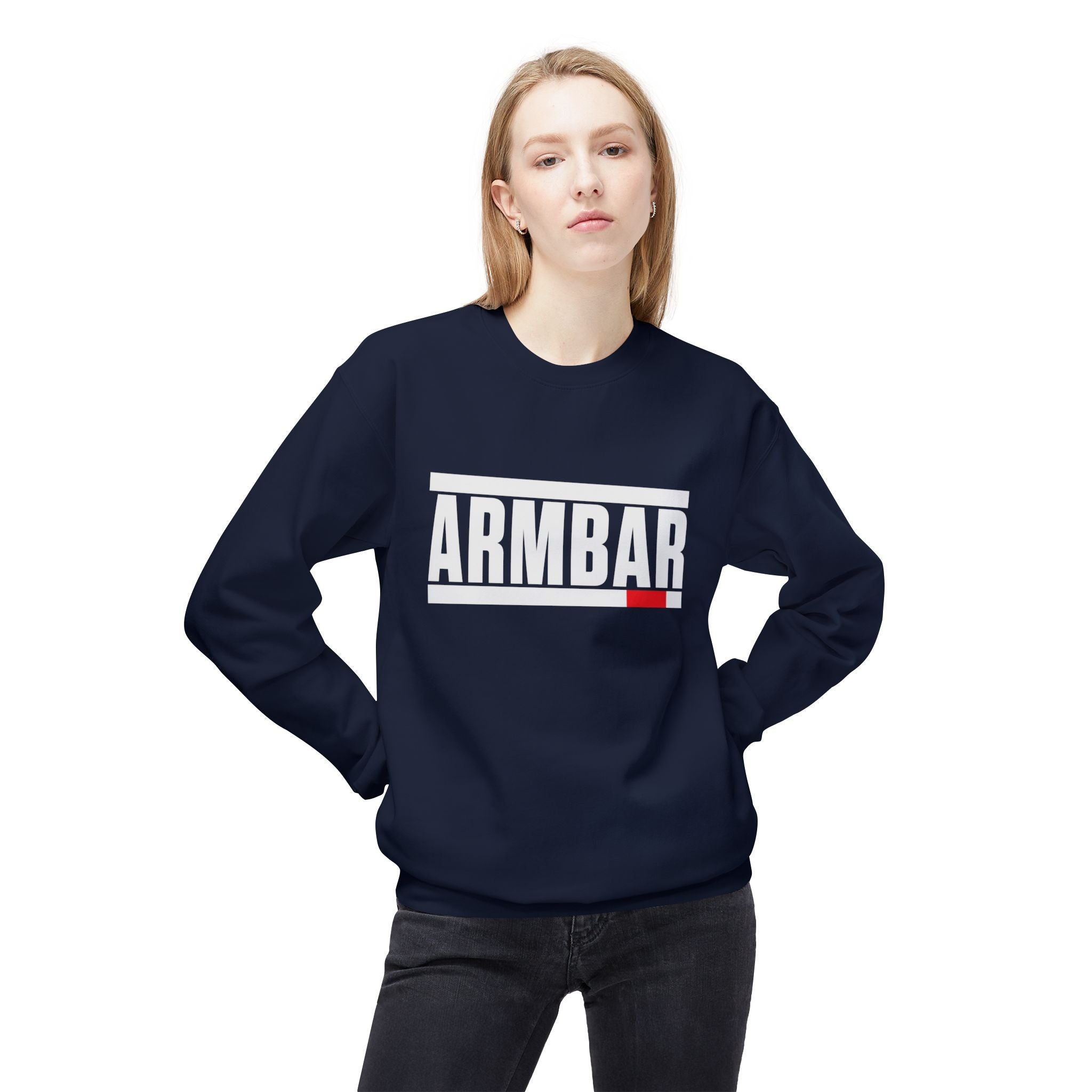 Brazilian Jiu Jitsu Armbar BJJ Unisex Midweight Softstyle Fleece Crewneck Sweatshirt