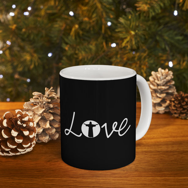 Love Jesus Faith Ceramic Mug | Love Faith In Jesus Gifts (11oz)